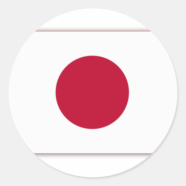 Adesivo Produtos de bandeira do Japão (Frente)