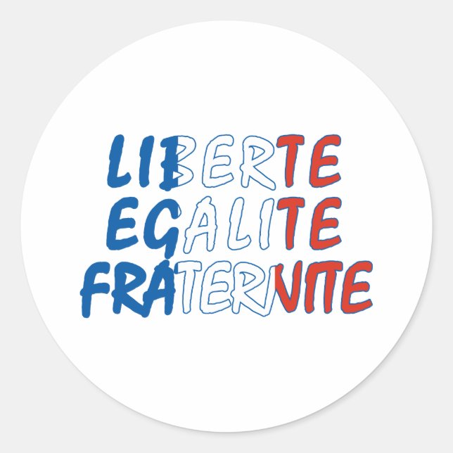 Adesivo Produtos de Liberte Egalite Fraternite (Frente)