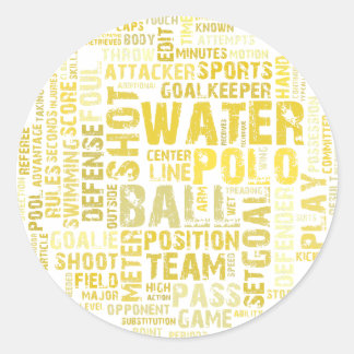 Adesivo Produtos de Nuvem de Palavras "Water Polo"