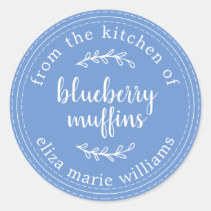 Adesivo Produtos de Panificação Rústicos Modernos Muffins