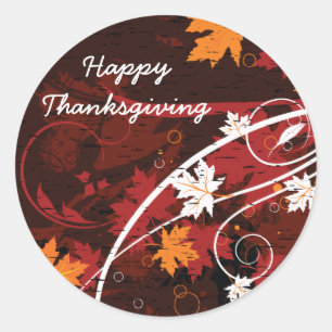 Adesivo Produtos do costume do folha-bordo do outono da