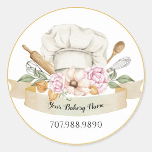 Adesivo Produtos para padeiros de pastelaria e cozinheiros