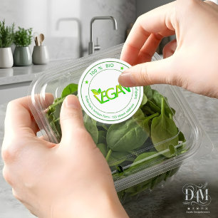 Adesivo Produtos Saudáveis, Bio Orgânicos Veganos Ecológic