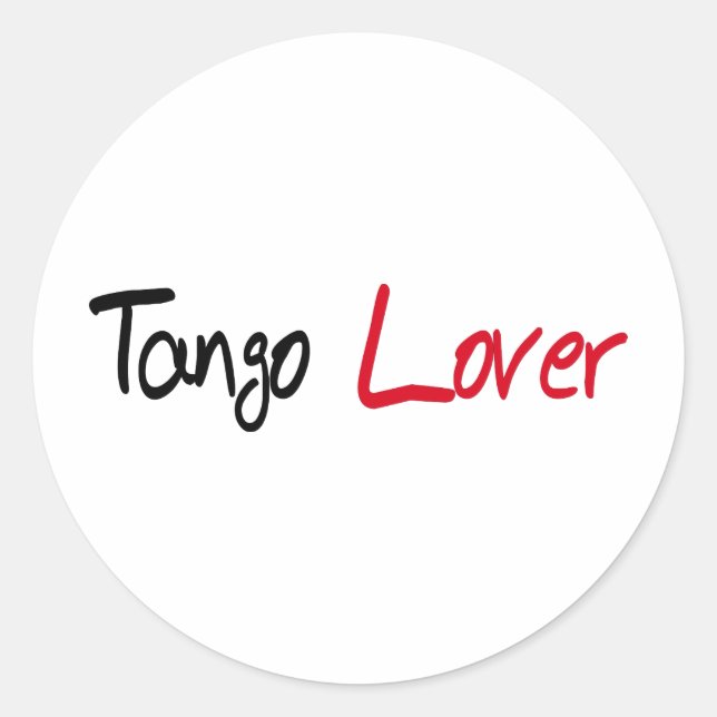 Adesivo Produtos Tango Lover! (Frente)