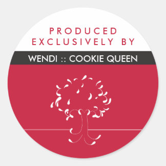 Adesivo Produzido exclusivamente por {nome} Sticker