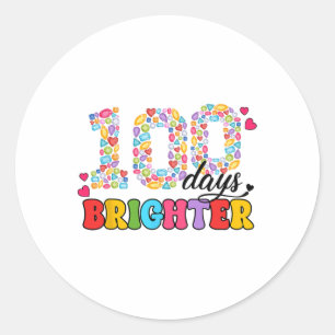 Adesivo Professor Aluno 100 Dias Mais Brilhante Joias 100 