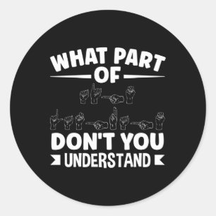 Adesivo Professor ASL ASL Alphabet Pu