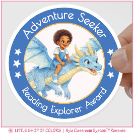 Adesivo Professor Buscador de Aventuras Prêmio Explorador 