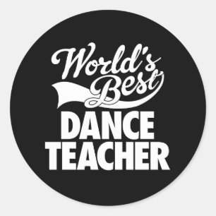 Adesivo Professor da dança do mundo o melhor