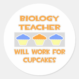Adesivo Professor de Biologia... Funcionará Para Cupcakes