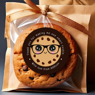 Adesivo Professor de Biscoitos Inteligentes Agradecemos Su