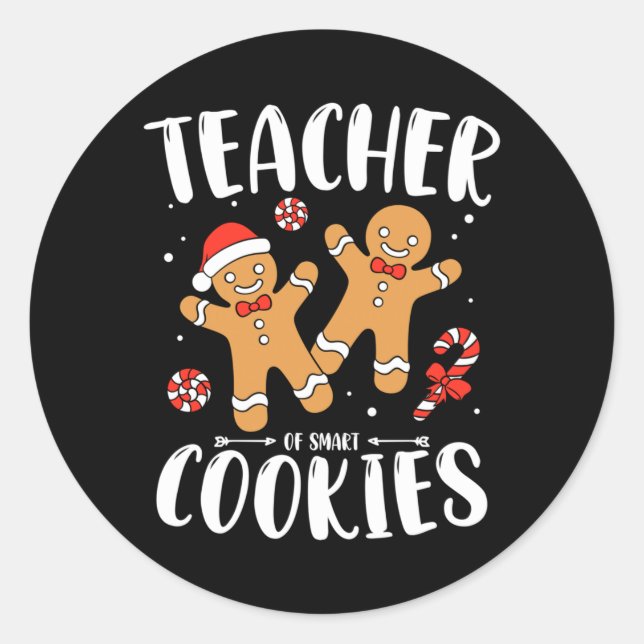 Adesivo Professor de Biscoitos Inteligentes Gingerbread Na (Frente)