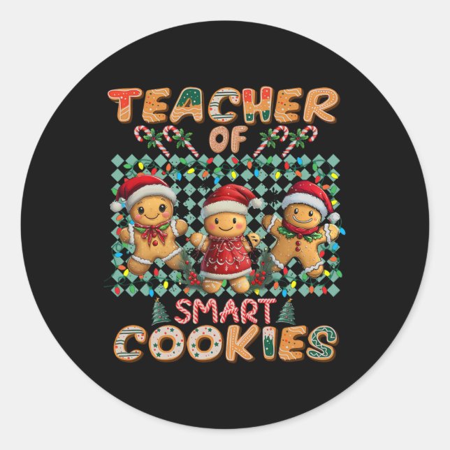 Adesivo Professor de Biscoitos Inteligentes Gingerbread Na (Frente)