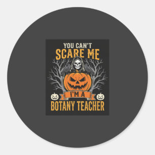 Adesivo Professor de Botânica de Halloween Esqueleto Desig