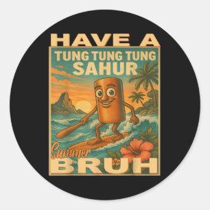 Adesivo Professor de Brainrot Tung Tung Tung Sahur no Dia 