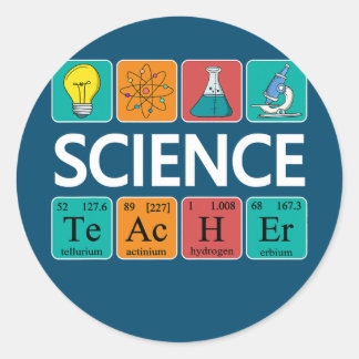 Adesivo Professor de Ciência Química Periódica de Mesas Bi