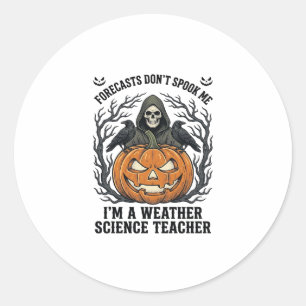 Adesivo Professor de Clima Halloween Sinistro Ceifador Abó