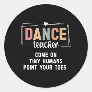 Adesivo Professor de dança aponta seu instrutor de dança d