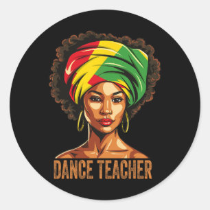 Adesivo Professor de dança - História Negra Afro-Americana