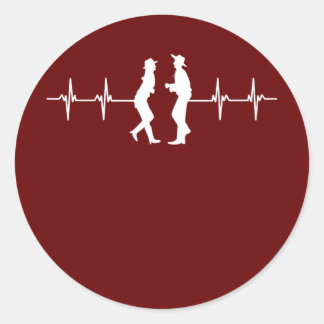 Adesivo Professor de dança ocidental de dança de dança de 