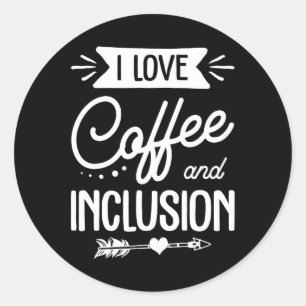 Adesivo professor de educação especial eu amo café e inclu