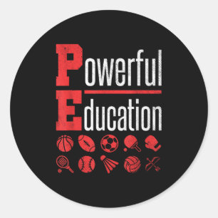 Adesivo Professor de Educação Física Motivação Escolar