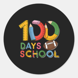 Adesivo Professor de equipamento engraçado para 100 dias &