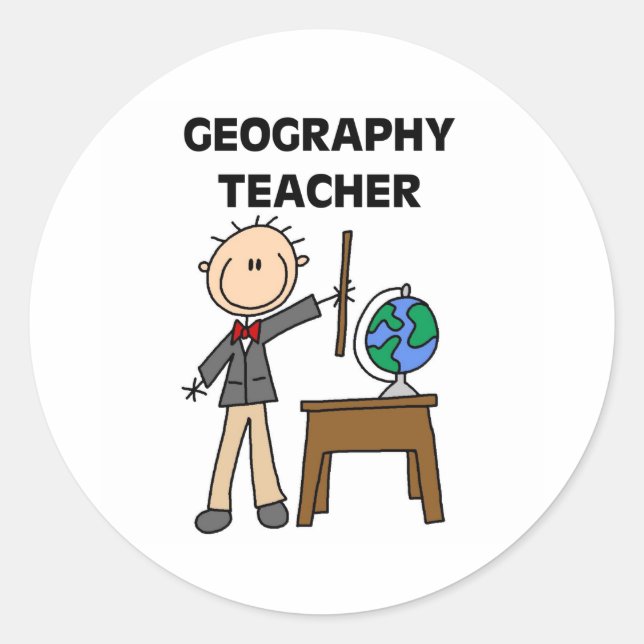 Adesivo Professor de Geografia (Frente)