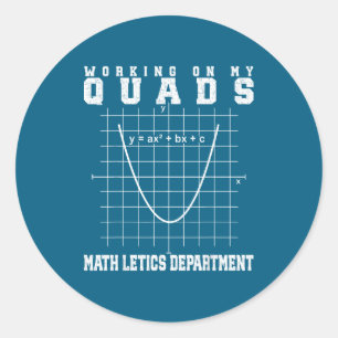 Adesivo professor de ginásio de matemática de álgebra math