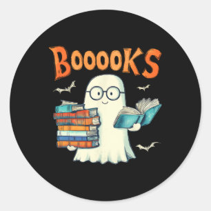 Adesivo Professor de Halloween de Leitura de Livros Fantas