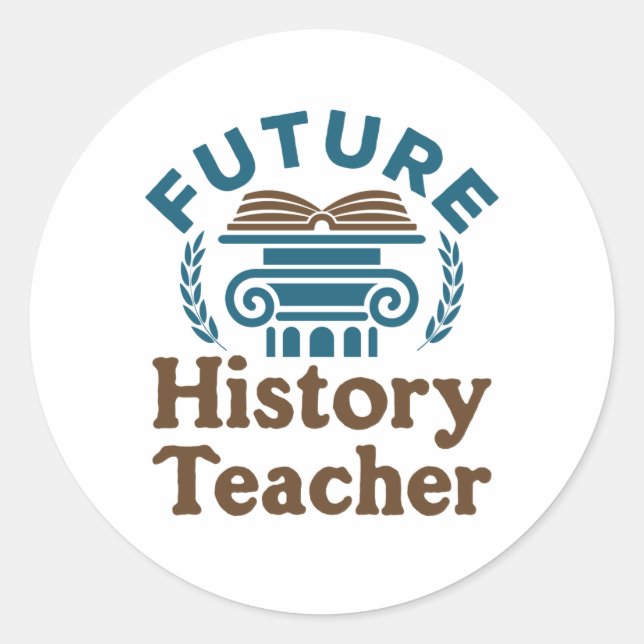 Adesivo Professor de História Futura (Frente)