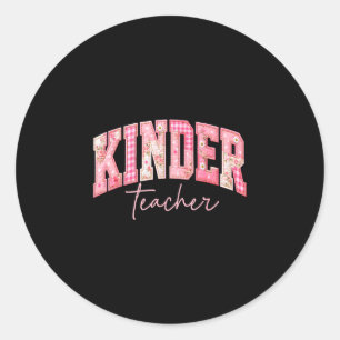 Adesivo Professor de Kinder patchwork volta às aulas prime