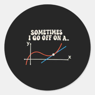 Adesivo Professor de Matemática Às Vezes Eu Saio pela Tang