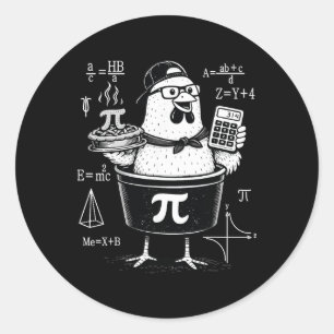 Adesivo Professor de Matemática Calculadora de Galinha Div
