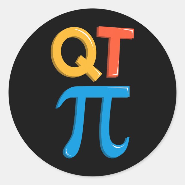 Adesivo Professor de Matemática Cutie Pi Day Matemático Ma (Frente)