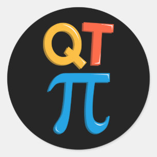 Adesivo Professor de Matemática Cutie Pi Day Matemático Ma