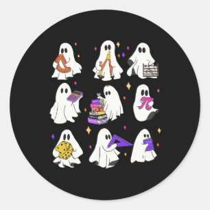 Adesivo Professor de Matemática das Halloween