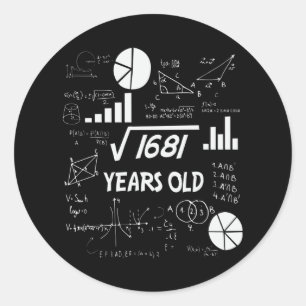 Adesivo Professor de Matemática de Quarenta e Um Anos de I