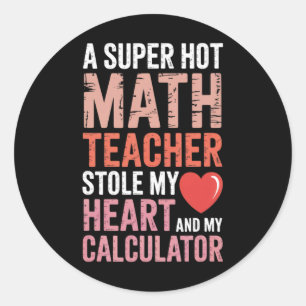Adesivo Professor de Matemática Dia dos Namorados Equação