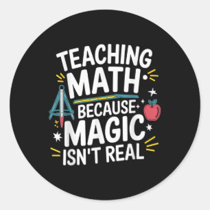 Adesivo Professor de Matemática Engraçado Amante de Álgebr
