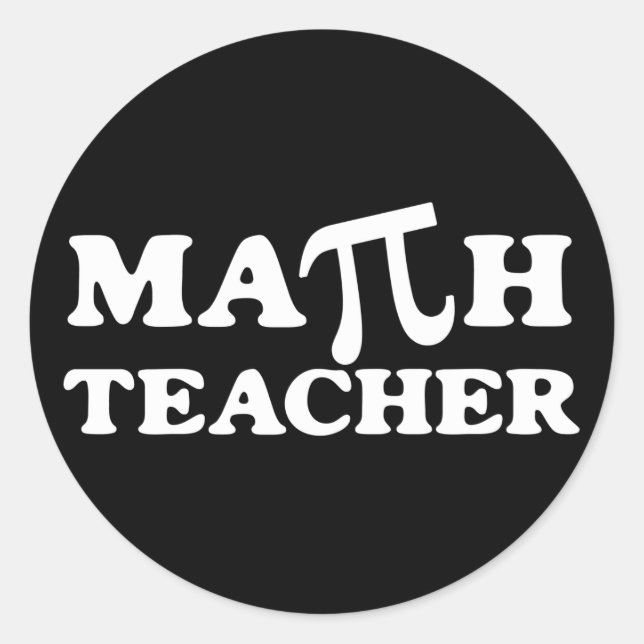 Adesivo Professor de Matemática PI (Frente)