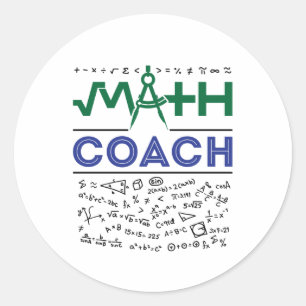 Adesivo Professor de Matemática Tutor Treinador de Matemát