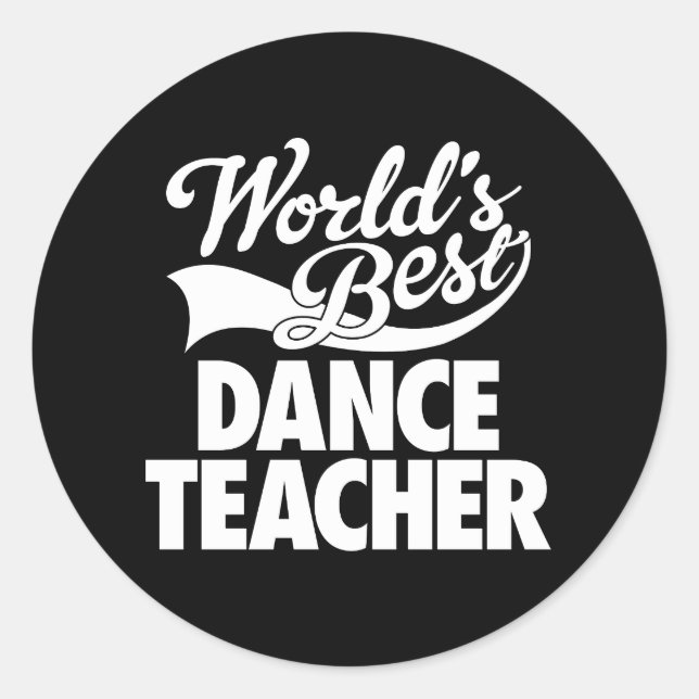 Adesivo Professor de melhor dança do mundo (Frente)