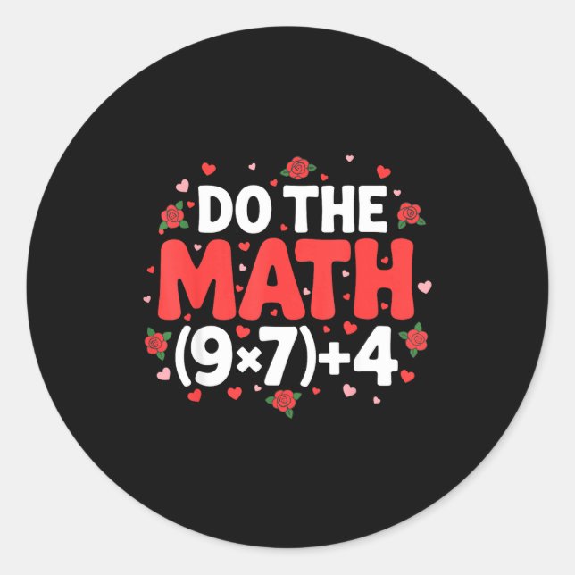 Adesivo Professor de Meme de Matemática Pi Humor Álgebra G (Frente)