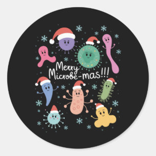 Adesivo Professor de Microbiologia do Natal Microbe