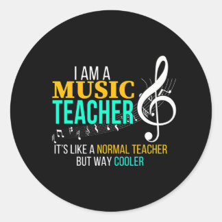 Adesivo Professor de Música Engraçado Professor de Música 