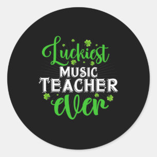 Adesivo Professor de Música Mais Sortudo de Todos - Dia de
