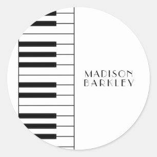 Adesivo Professor de Música Piano Musical