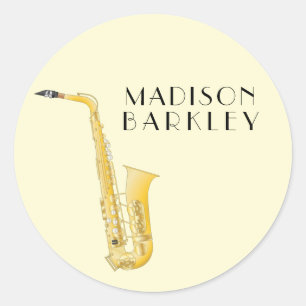Adesivo Professor de Música Saxofone