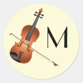 Adesivo Professor de Música Viola Violin